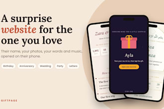 create a personalized birthday or anniversary surprise website