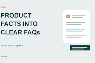 turn your product facts into faqs and social captions