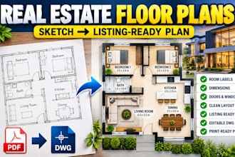 create real estate floor plans for property listings