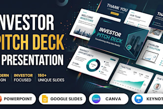 design an investor pitch deck and presentation