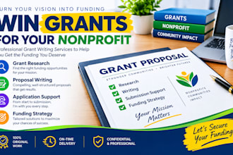 write grant proposals and research funding opportunities
