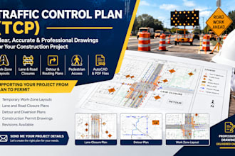 design temporary traffic control plans for permits and road closures