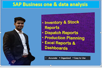 create sap business one inventory and production tracking excel reports