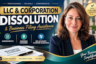 assist with llc and corporation dissolution, amendments and ein cancellation