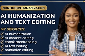 humanize ai ebook texts editing and proofread your nonfictions manuscripts books