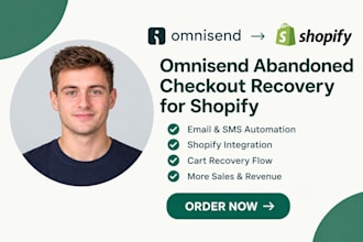 setup omnisend abandoned checkout omnisend cart recovery shopify email sms