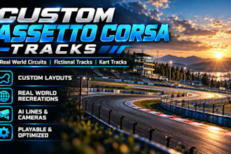 build custom assetto corsa tracks and real world racing circuits