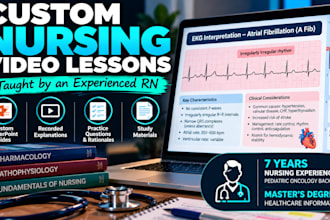 create personalized nursing video lessons