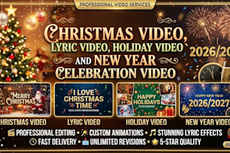 create christmas ugc video ads, holiday promos, new year greetings and sale