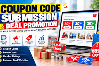 do manual coupon code submission and deal promotion on coupon websites