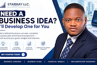 develop a business idea into a complete business plan with financial projections