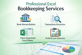do accurate excel data entry and bookkeeping