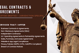 draft legal contracts, nda, and llc operating agreement