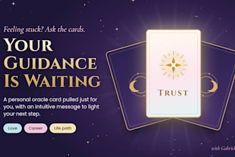 pull an oracle card for you and channel a personal message