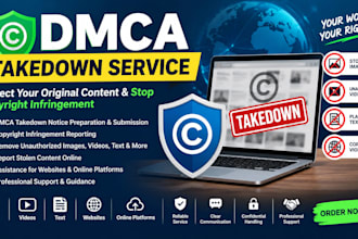 send dmca takedown to remove copyright infringement