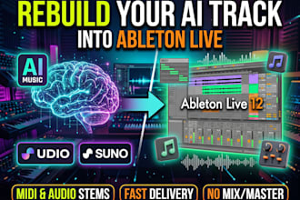 rebuild your ai generated house track into an ableton live project