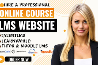 setup elearning course on talentlms, learnworlds, moodle lms, h5p and learndash