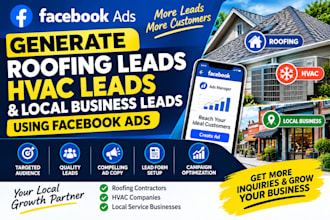 generate roofing leads hvac leads local business leads facebook ads