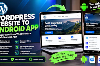 convert your wordpress website into an android app, site to webview app, ios app