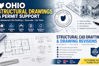 prepare ohio structural cad, stamp and permit drawings