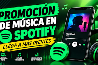 promocion profesional de musica en spotify