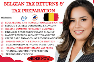 prepare belgium tax returns corporate tax business tax personal tax