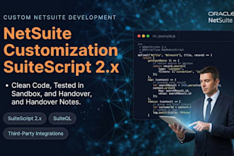 develop custom netsuite suitescript solutions