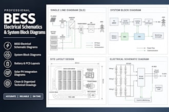 design bess electrical schematics and system block diagrams