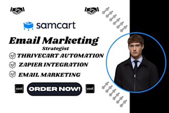 setup samcart email marketing setup samcart funnel sync