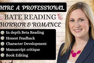 beta reader horror, thriller, romance beta reader, cozy mystery beta reader