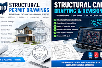 provide ohio structural engineering and permit drawings