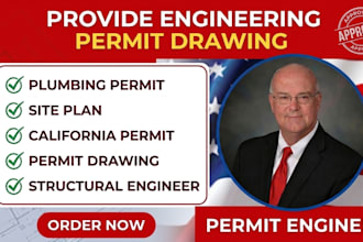 prepare permit drawings as architect for north carolina california and georgia