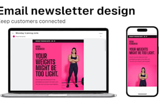 design and set up branded email newsletters for your business