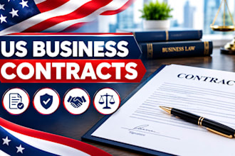 prepare and format US business contracts from your instructions