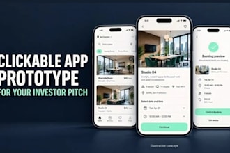 clickable figma app design mobile app UI UX design, figma prototype