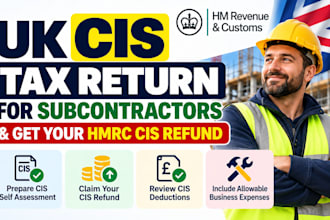 prepare cis subcontractor self assessment tax return and hmrc refund