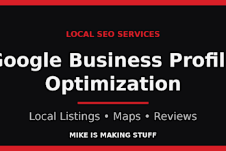 optimize your google business profile and local listings