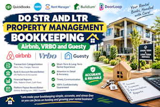 do str and ltr property management bookkeeping, airbnb, vrbo and guesty