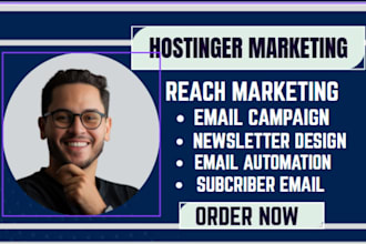 setup hostinger reach email campaign contact segmentation newsletter workflow