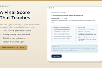 create interactive workplace training games and quizzes