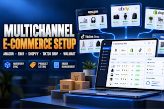 setup amazon seller central multichannel selling, ebay, shopify, tiktok, walmart