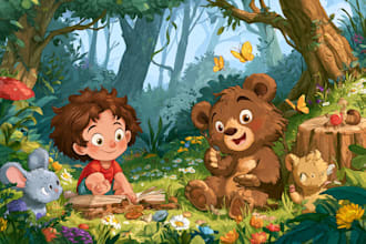 children book illustration and children book illustration