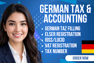 help with german tax, vat returns, elster filling and bookkeeping