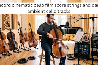 record cinematic cello film score strings and dark ambient cello tracks