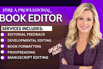 proofread edit format kdp fiction novel memoir non fiction developmental book