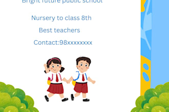 design eye attractive posters for shps and school