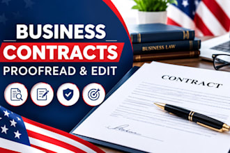 proofread and edit business contracts for clarity and consistency