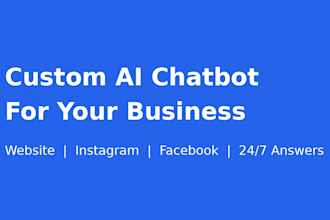 build a custom ai chatbot for your website, instagram, or facebook