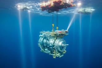 3d subsea pipeline, lng processing, gas compression, industrial animations