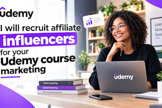 recruit affiliate influencers for your udemy course marketing